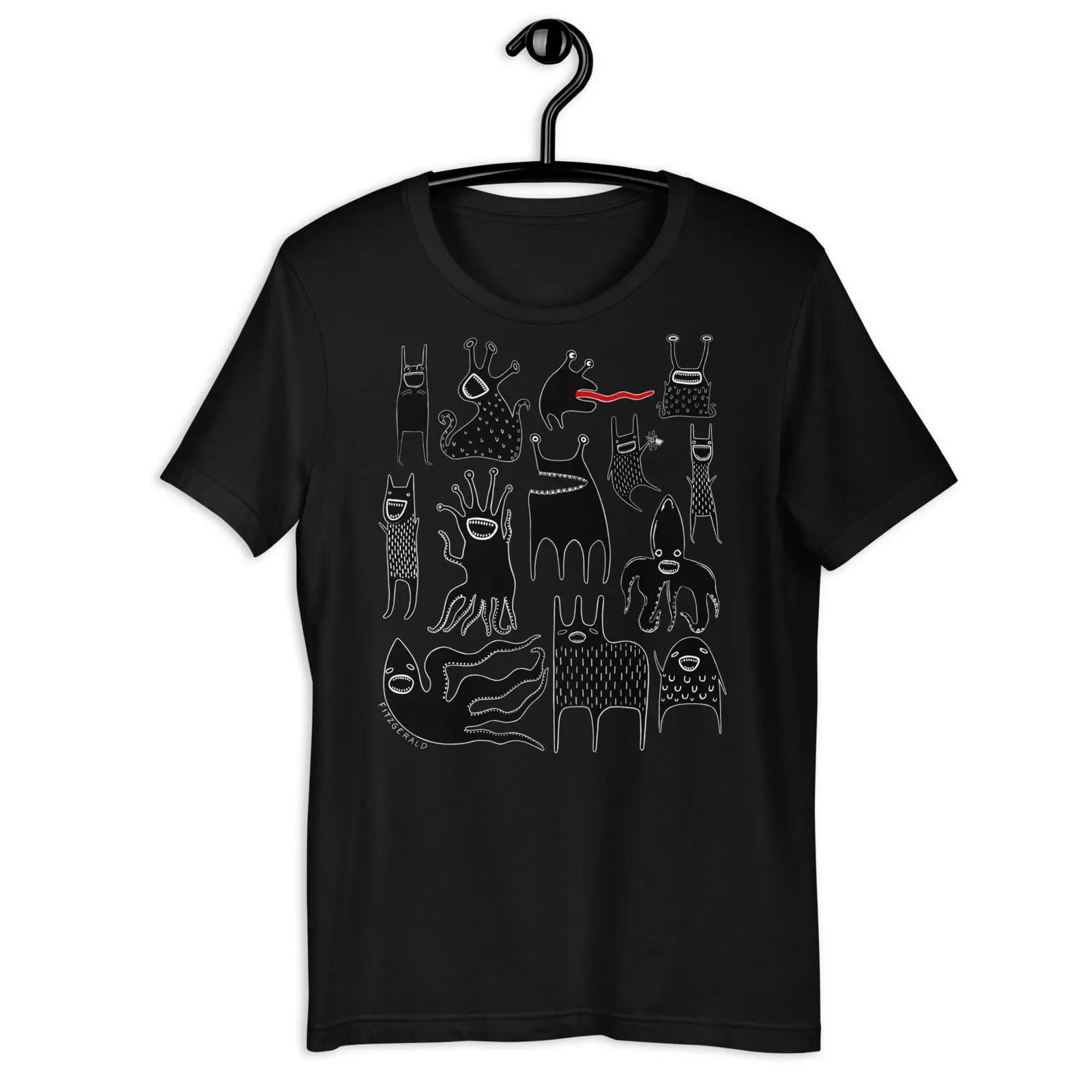Quirky Vintage Fashion - Camiseta Kawaii Gótica de Monstruo, Estilo