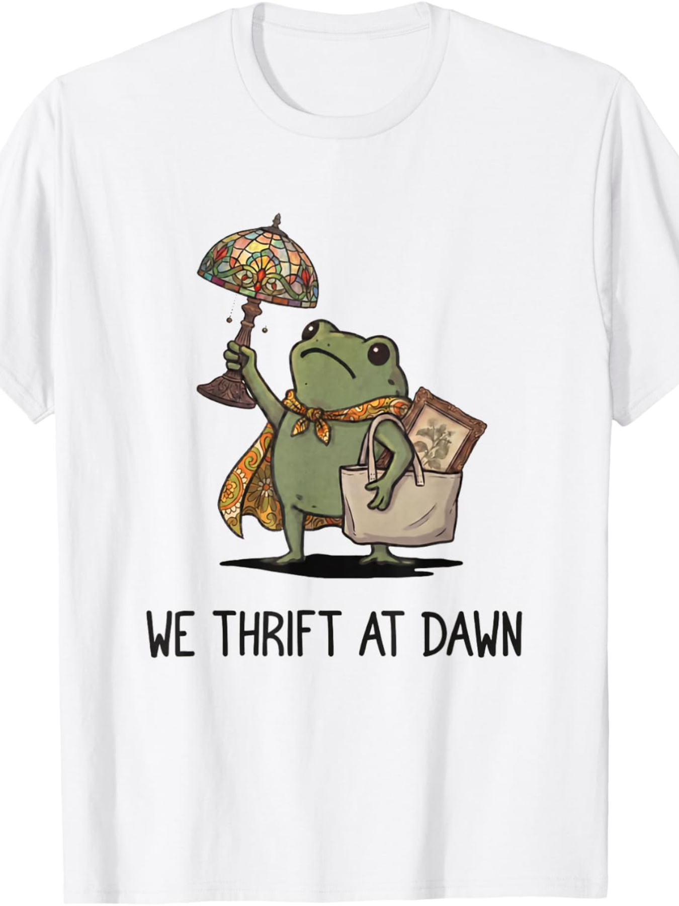 Thrift Vintage Fashion Usa - We Thrift at Dawn - Camiseta