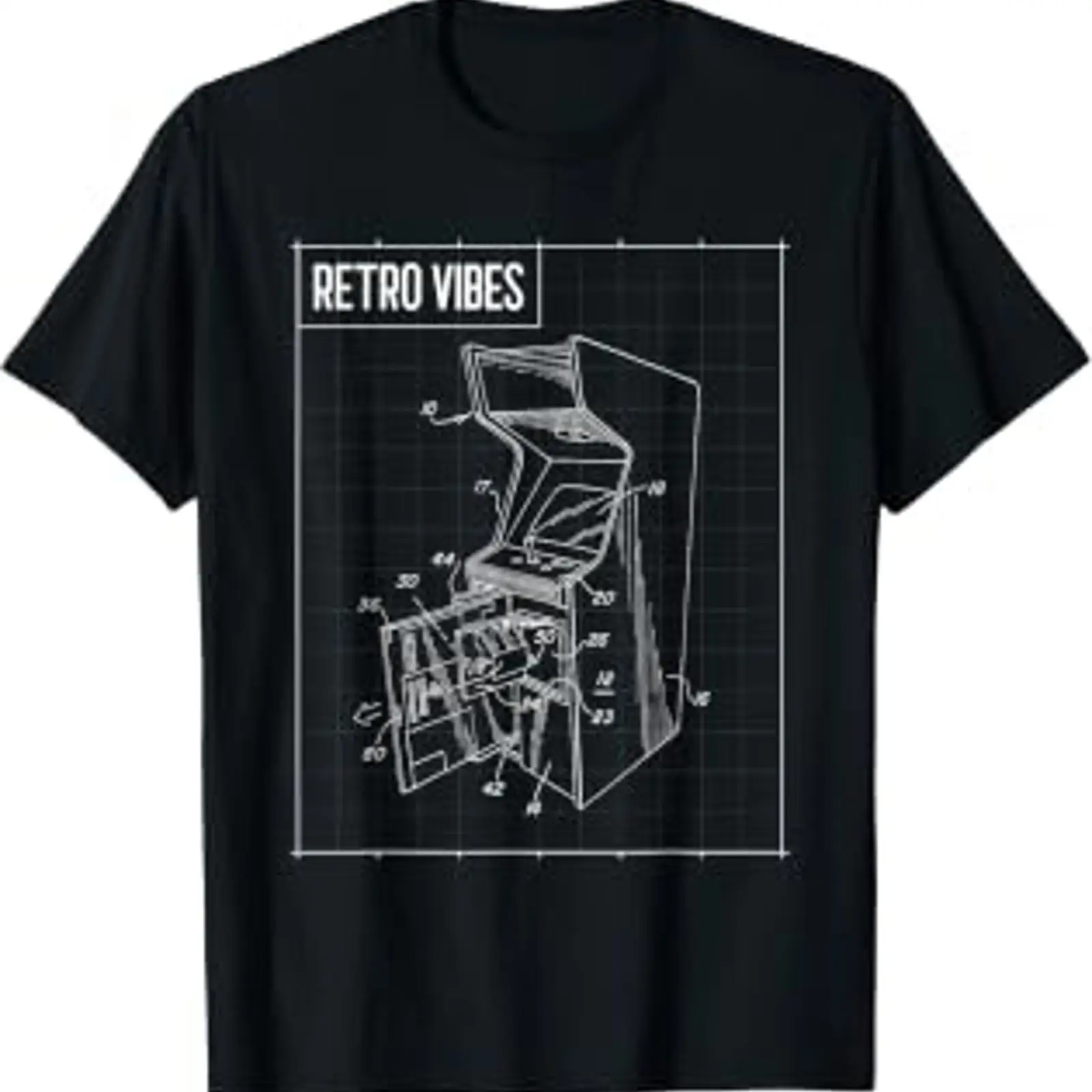 Vintage Fashion Video - Camiseta de Gamer con Diseño de