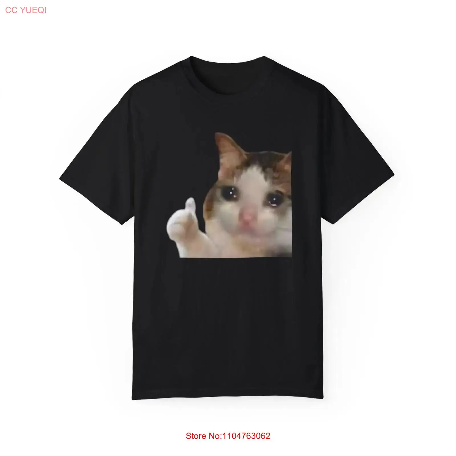 Quirky Vintage Fashion - Camiseta con diseño de gato y