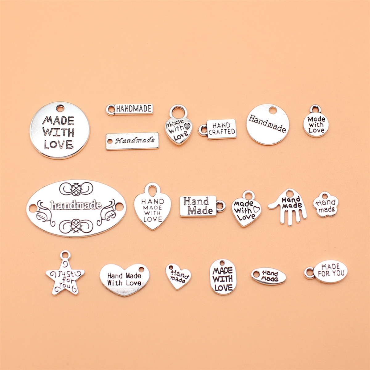 Vintage Fashion Tags - Colección de dijes hechos a mano