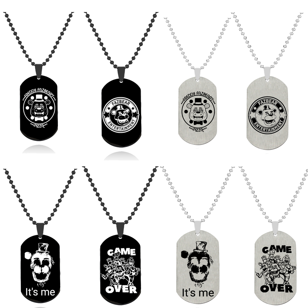 Vintage Fashion Tags - Collar de acero inoxidable con colgante