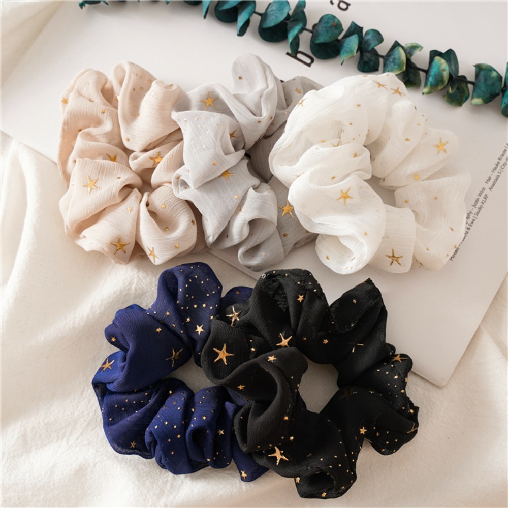 Vintage Fashion Look - 1/5 Uds. Scrunchie estampado estilo Vintage