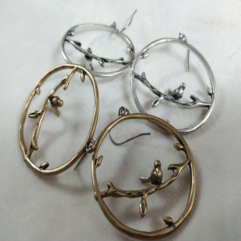 Pendientes colgantes de pájaro - Vintage Fashion Look reseña y precio