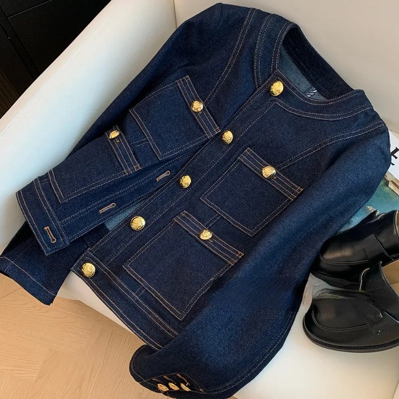 Chaqueta de Mezclilla Casual E - Vintage Fashion Korea reseña y precio