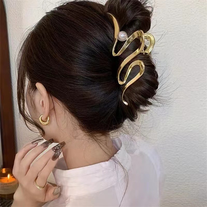 Pinza de pelo hueca Vintage pa - Vintage Fashion Korea reseña y precio