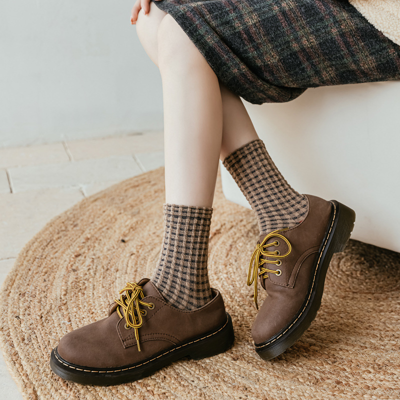 1 par de calcetines blancos fl - Vintage Fashion Korea reseña y precio