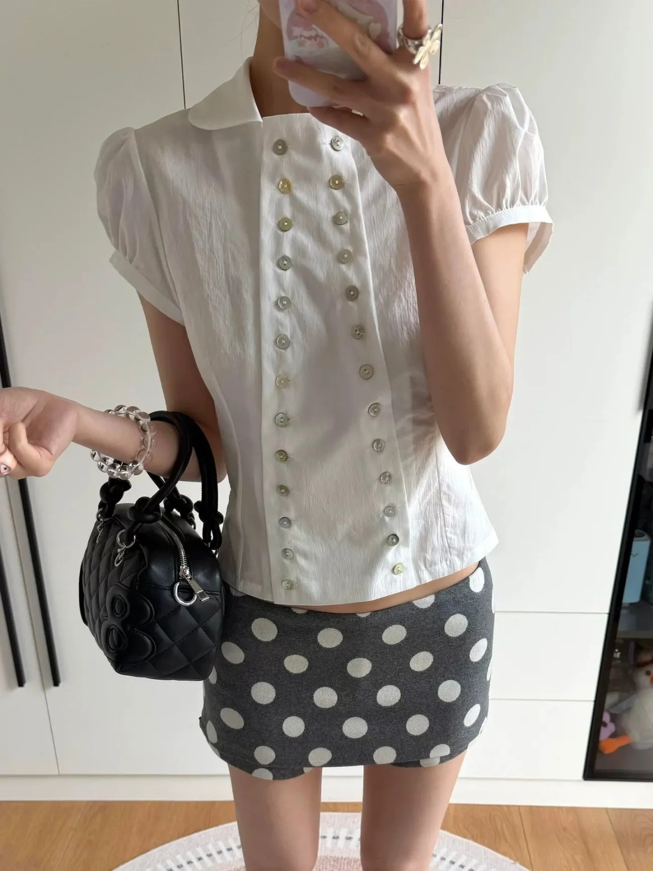 Blusa con Cuello Peter Pan, Es - Vintage Fashion Korea reseña y precio