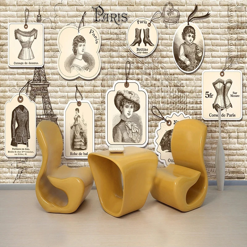 Papel Tapiz Fotográfico 3D con - Vintage Fashion Tags reseña y precio