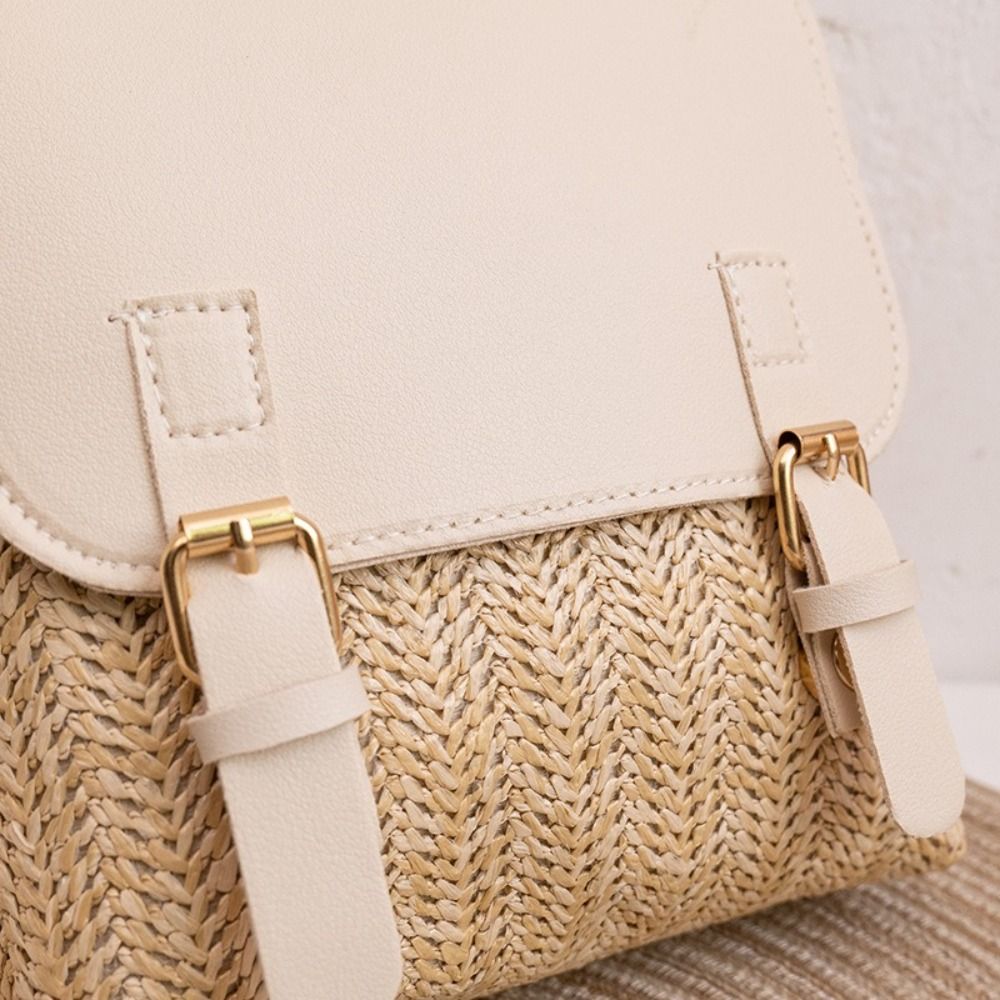Mochila de Piel Sintética y Pa - Vintage Fashion Look reseña y precio