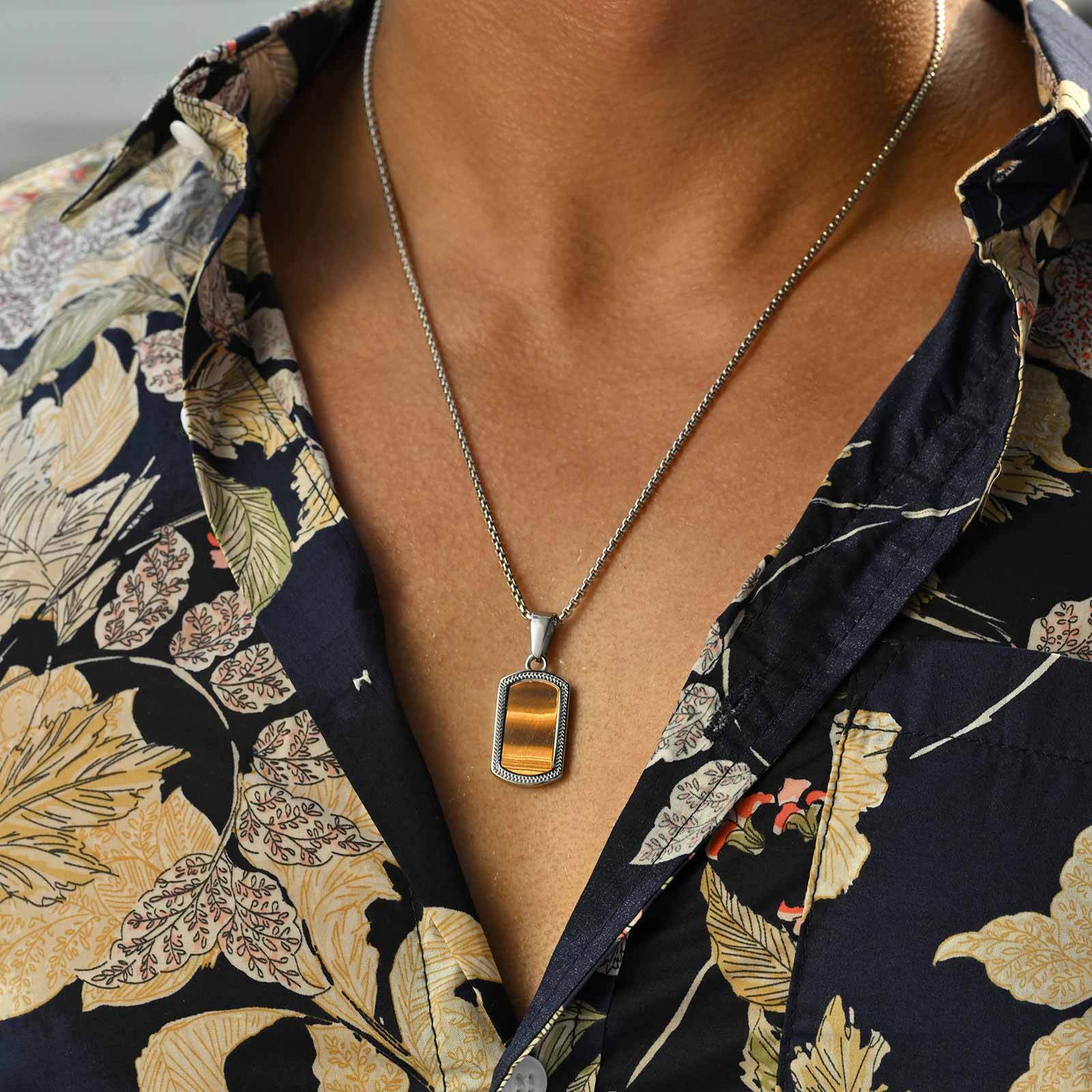 Vnox Collar con colgante de pi - Vintage Fashion Tags reseña y precio